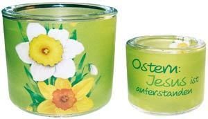 Leuchtglas: Ostern - Jesus ist auferstanden