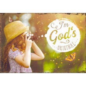Metallschild: I`m God`s Original