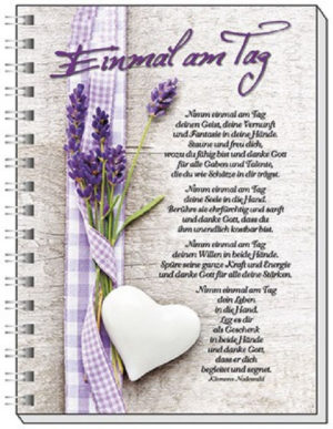 Notizbuch: Einmal am Tag (A6)