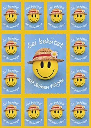 Aufkleber-Karten: Sei behütet auf deinen Wegen (12 Stück)