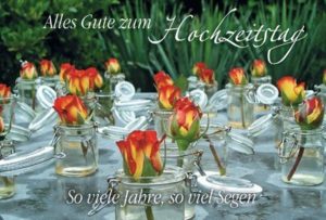 Faltkarte-Ehejubiläum: Alles Gute zum Hochzeitstag