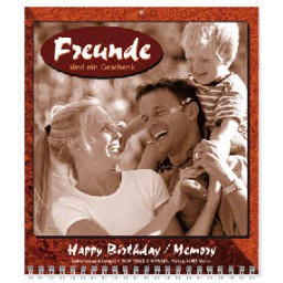 Geburtstagskalender: Freunde sind ein Geschenk (immerwährend)