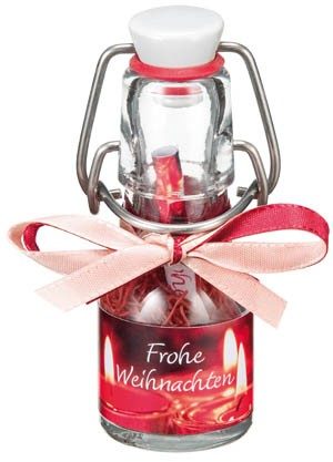 Flaschengruss Mini: Frohe Weihnachten