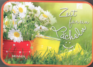 Metalldose: Zeit für ein Lächeln