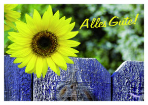 Postkarte: Alles Gute!