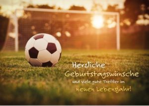 Faltkarte: Herzliche Geburtstagswünsche (Fussballfan)