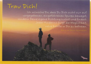 Faltkarte: Trau dich !