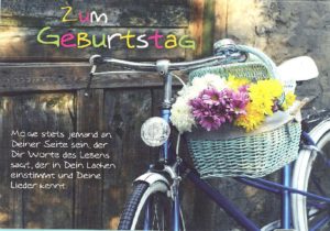 Faltkarte: Zum Geburtstag - Möge stets jemand an deiner Seite sein...