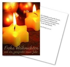 Faltkarte: Frohe Weihnachten und ein gesegnetes Neues Jahr