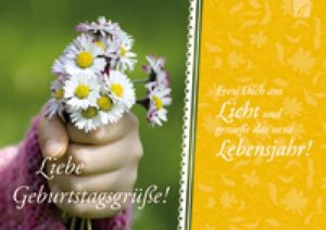 Laternenkarte: Geburtstag - Freu dich am Licht und geniesse ...