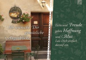 Laternenkarte: Ich wünsche Dir gemütliche Augenblicke