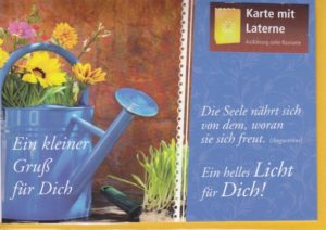 Laternenkarte: Ein kleiner Gruß für Dich