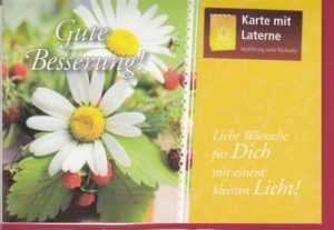 Laternenkarte: Gute Besserung