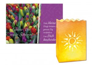 Laternenkarte: Gönne dir etwas Schönes