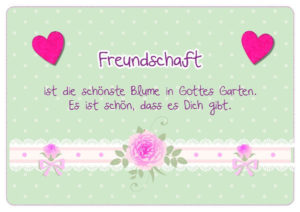 Faltkarte: Reinhard Engeln -  Freundschaft