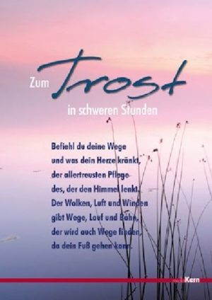 Aufstell-Grusskarte: Trost