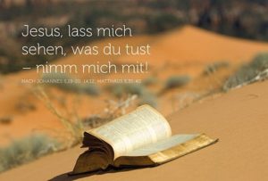 Faltkarte: Jesus, lass mich sehen, was du tust - nimm mich mit