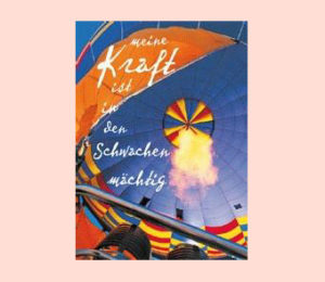 Postkarten: Meine Kraft ist in den Schwachen mächtig (8 Stück)