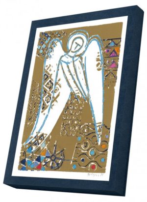 Kartenbox: Goldene Engel (10 Stück)