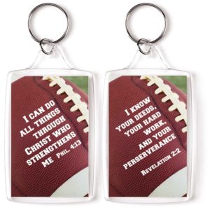 Schlüsselanhänger: I can do all things - Football