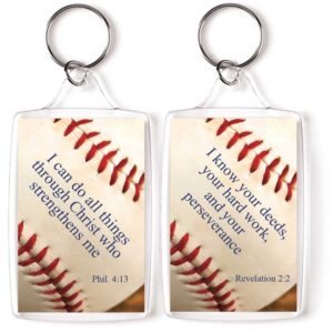 Schlüsselanhänger: I can do all things - Baseball