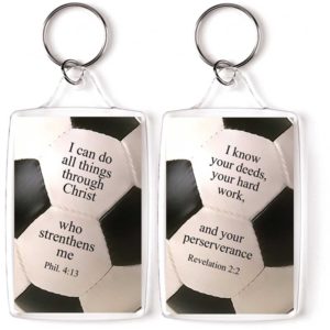 Schlüsselanhänger: I can do all things - Soccer
