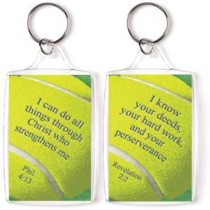 Schlüsselanhänger: I can do all things - Tennis