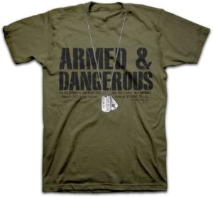 T-Shirt: Armed & Dangerous - Dog Tags (XXL)