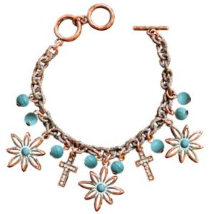 Armband: Flower Cross