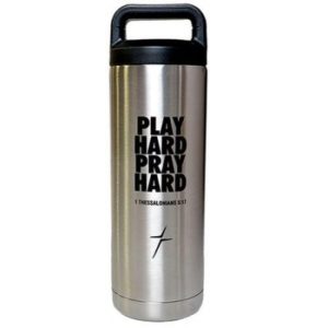 Trinkflasche: Play Hard Pray Hard