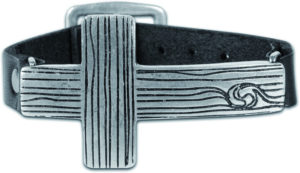 Armband: Sideways Woodstyle Cross