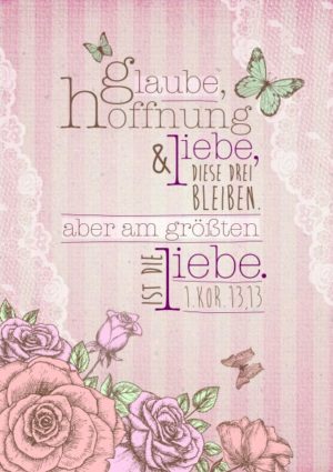 Bild: Glaube, Hoffnung, Liebe (Leinwanddruck)