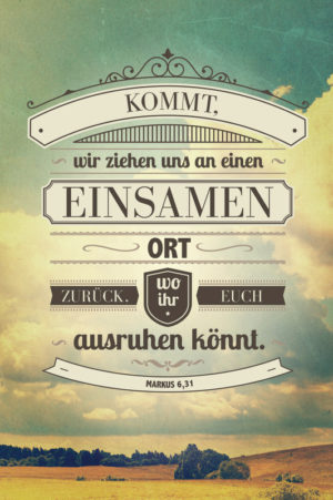 Bild: Wo ihr euch ausruhen könnt (Leinwanddruck auf Kelilrahmen)