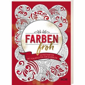 Postkartenbuch: Farbenfroh - 20 Weihnachtskarten zum Ausmalen