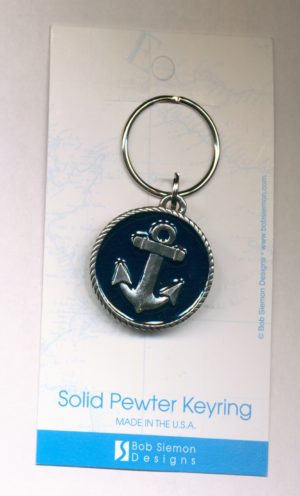 Schlüsselanhänger: Round with Anchor