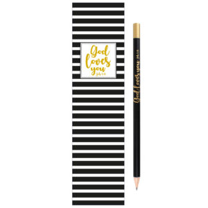 Bleistift + Lesezeichen: God loves you