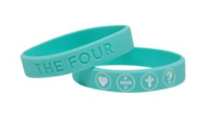 Armband: The Four - mint 180 mm