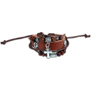 Faith Gear Bracelet - Cross and Beads