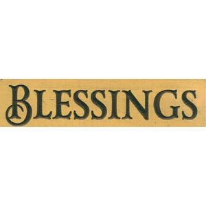 Blessings (4 pieces) - Engraved Wall Sign