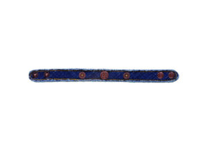 Armband: Kreuz Denim (Leinen)