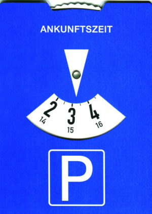 Parkscheibe: Stopp & Gott