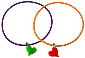 Armband: Herz (Silikon)