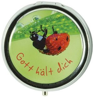 Pillendose: Gott hält dich