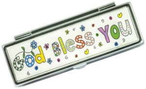 Lippenstift-Etui: God Bless You