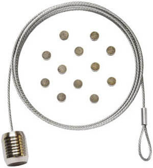 Magnetseil: 200 cm mit 12 Magneten