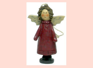 Deko-Engel zum Hängen Rot 8 cm