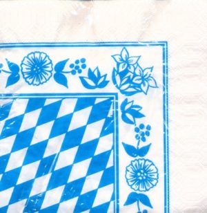 Servietten: Bayrisches Muster (20 Stück)