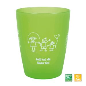 Kinderbecher: Gott hat alle Kinder lieb (grün)