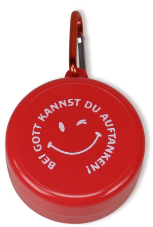 Outdoor-Trinkbecher: Bei Gott kannst du auftanken (rot)