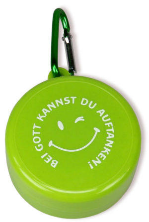 Outdoor-Trinkbecher: Bei Gott kannst du auftanken (grün)